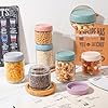 6-pack övernattningsglasburkar, konserveringsburkar med skruvlock för övernattningar, oats sallad, yoghurt, pudding chutney-sylt, små burkar med lock som masonburkar, meal prep-lådor #3