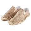 Alexis Leroy Men Summer Slip On Espadrilles Classic Canvas Flat Espadrilles Apricot 9 UK #3