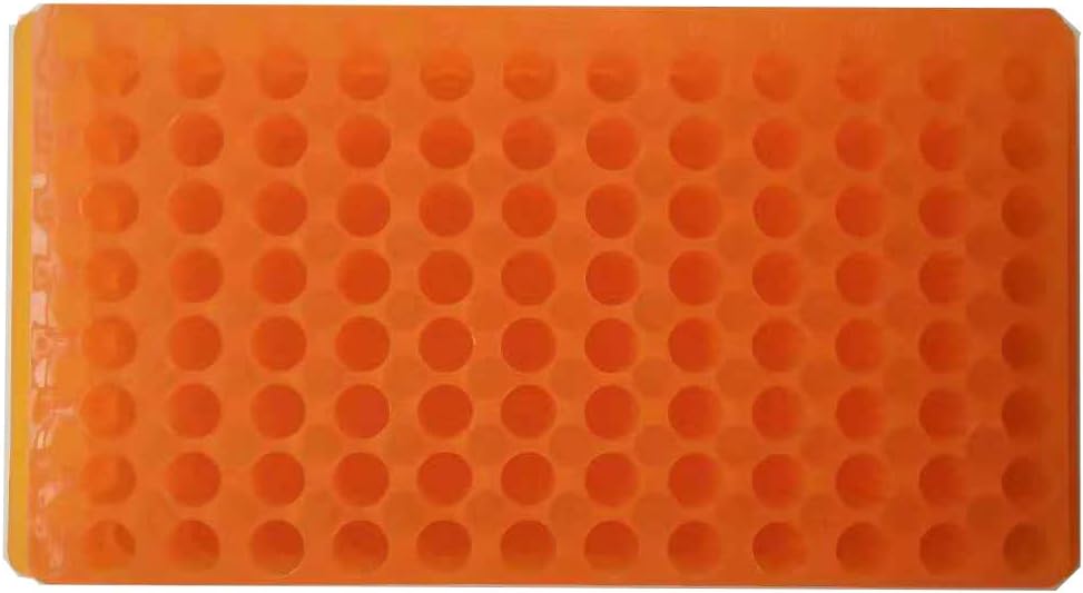 5 PCS Vial Rack Tube Rack Double Panel 96 Positions for Microcentrifuge Tubes 0.2-2ml