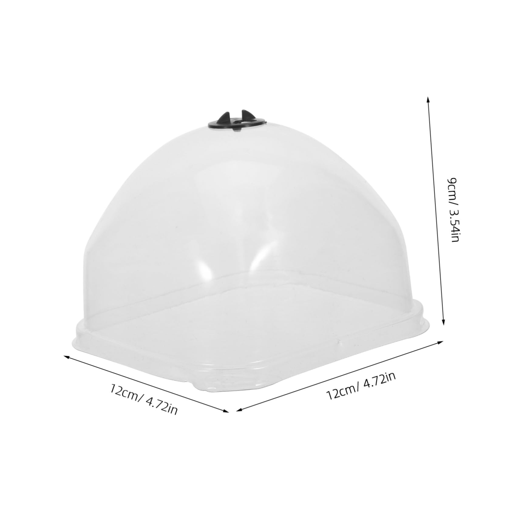 3 Series Protectora para Plantas De Dome Transparente para Protección Antiheladas Y para Crecimiento De Plantas Diversas Condiciones Climáticas 6 Piezas X 3