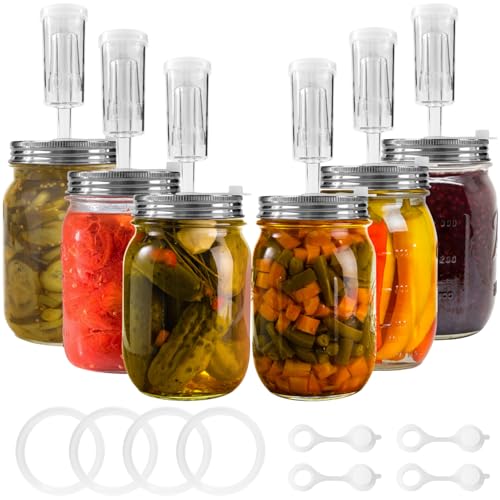 Artcome 32 PC Fermenting Airlock Lids Kit Set - Fermentation Lids for Large Wide Mouth Mason Jars by Artcome - Used condition - US$14.85