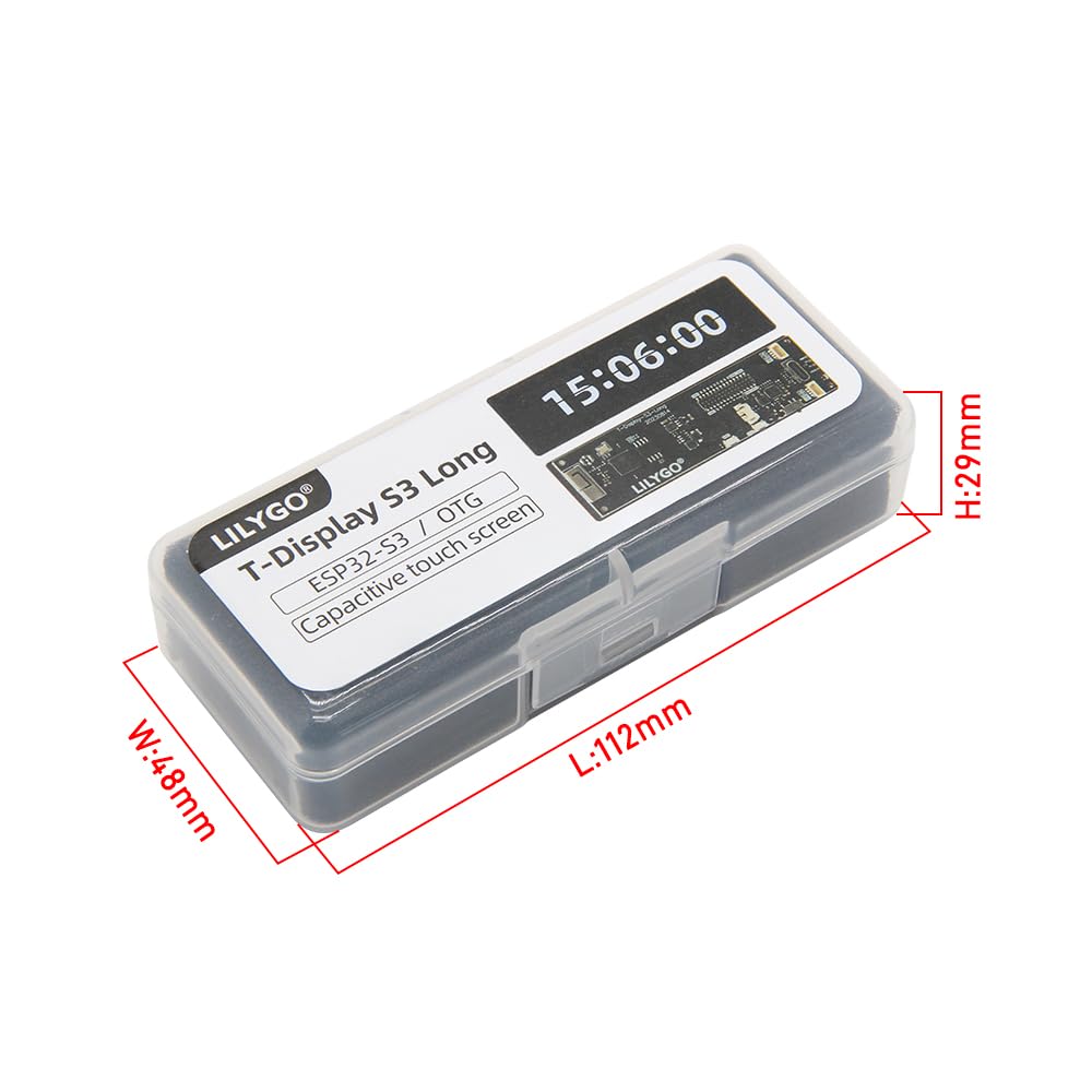 LILYGO T-Display-S3 Carte de développement ESP32-S3 avec écran tactile TFT LCD 3,4" 16 Mo Wi-Fi 802.11 BLE 5+