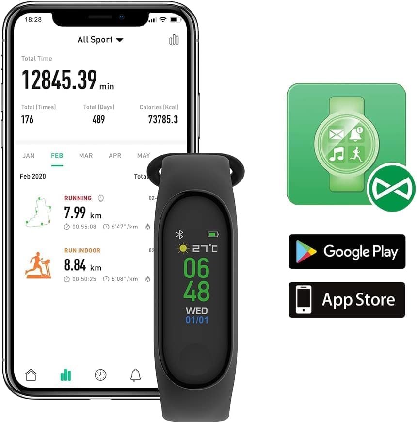 Person sleeping with the FOREVER Fitband on their wrist