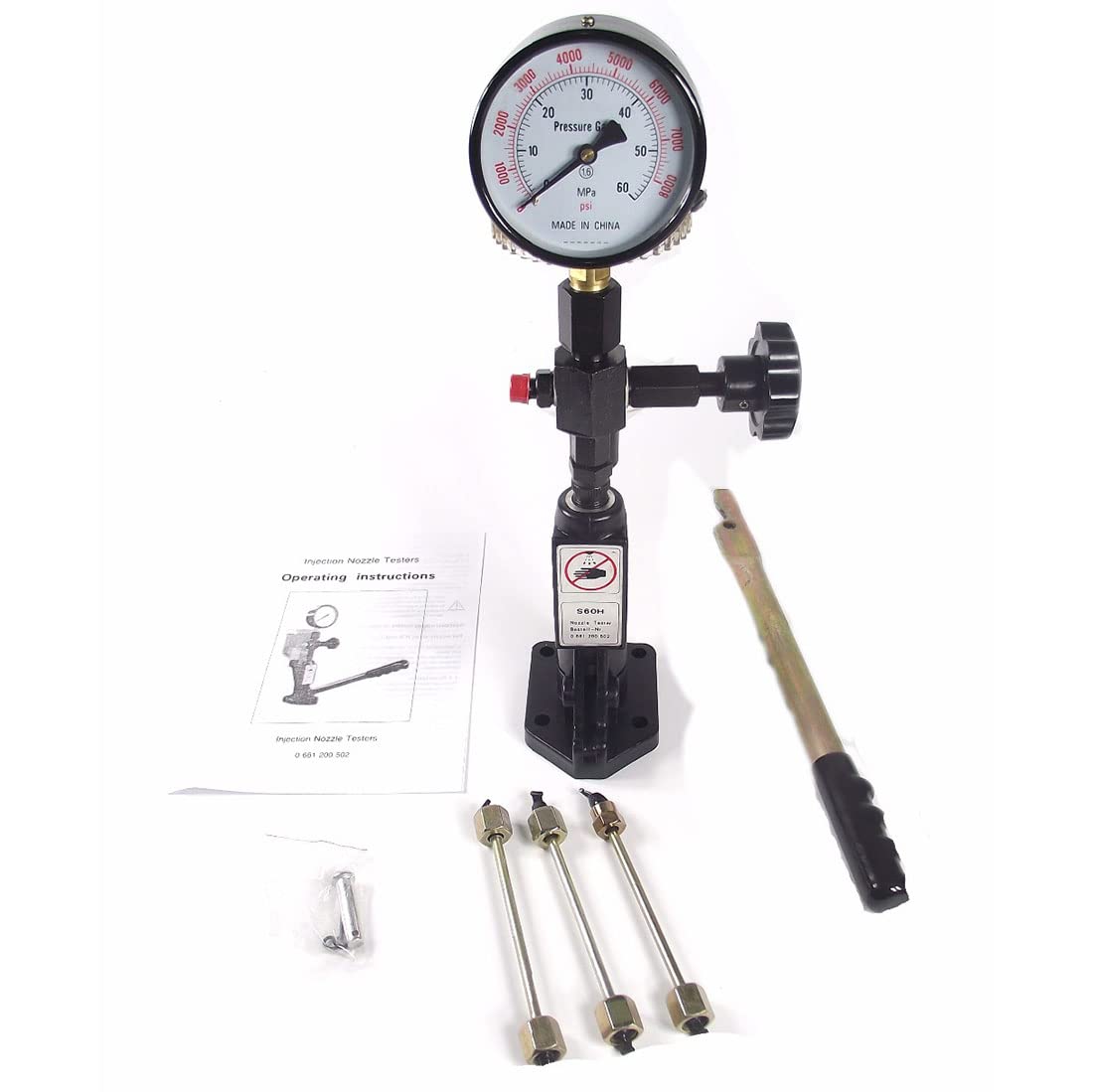 Tester wtryskiwaczy oleju napędowego Zestaw kompresyjny, Maszyna do testowania wtryskiwaczy Common Rail CR-C Tester paliwa Wielofunkcyjny detektor, Wielofunkcyjny profesjonalny tester dysz CR-C +