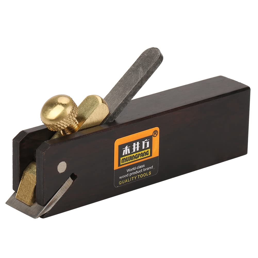 Mini Ebony Woodworking Plane - 3 Inch Hand Planer For Planing, Smoothing, Trimming & DIY Wood Cutting