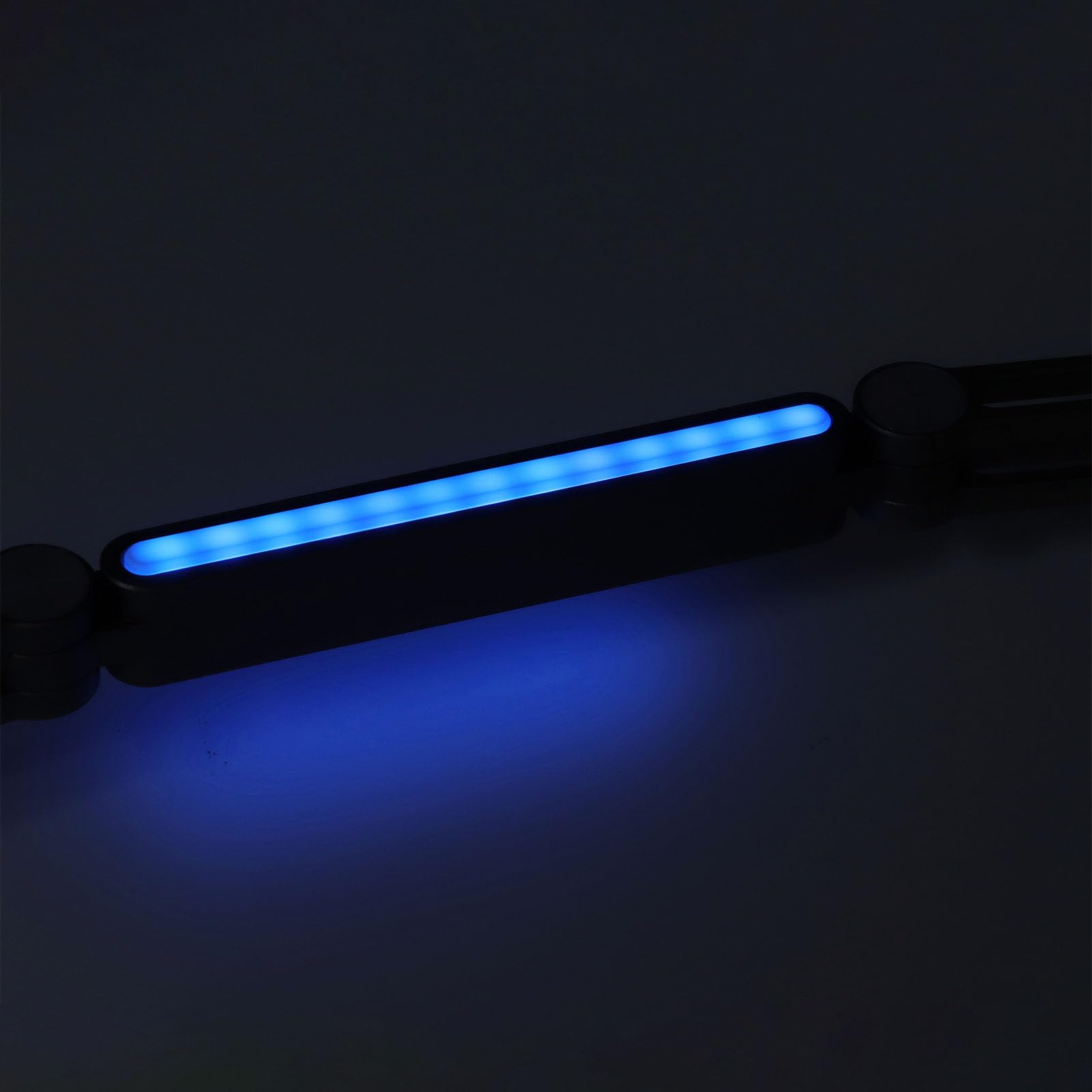 Naroote Supporto per Telefono con Supporto per Tablet, per Telefono con Rotazione a 360° con Morsetto, Braccio Lungo e Luce Regolabile, Design Portatile Pieghevole, Ideale per Scrivania e Letto (GRAY)