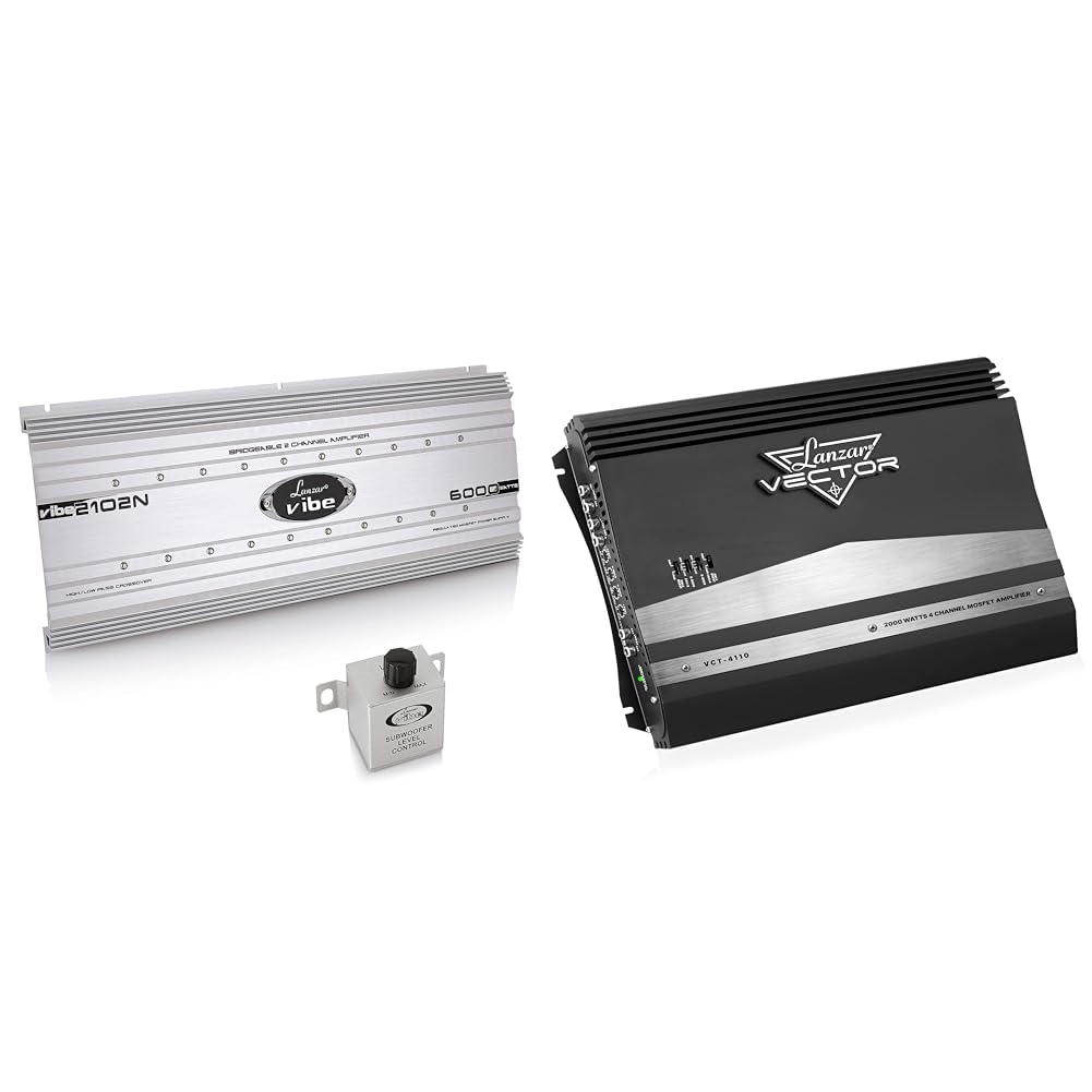 Amazon.com: Lanzar 2 Channel 6000 Watt Car Stereo Amp and 4