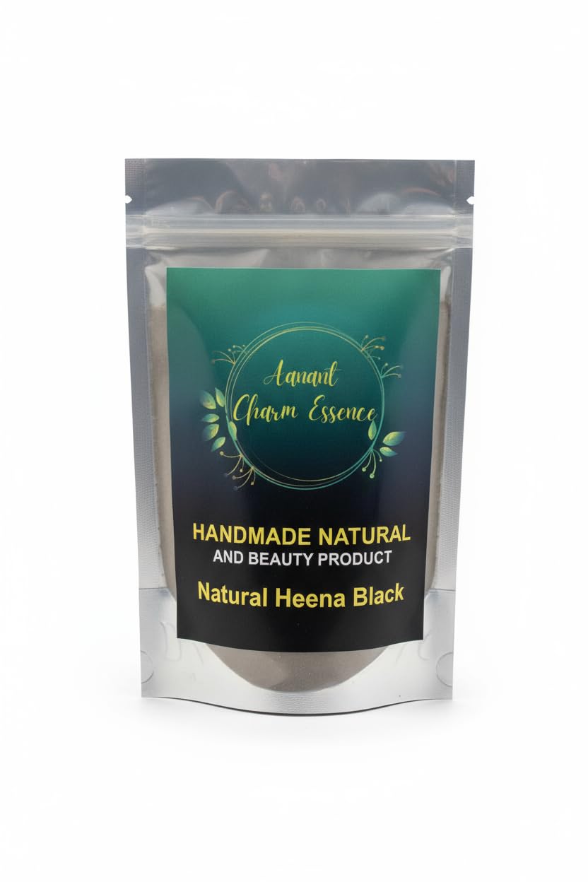 Charm Essence 100% Pure Henna Powder (Mehndi) for Hair Color | For Hair Only | (400 GRAM, BLACK)-image-40