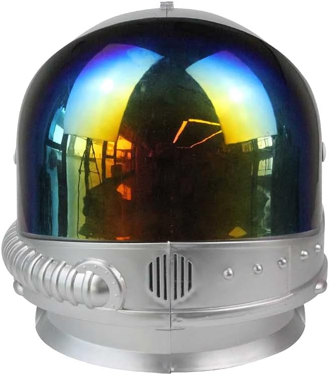 Halloween Costume Adult Space Helmet Accessory with Movable Visor
