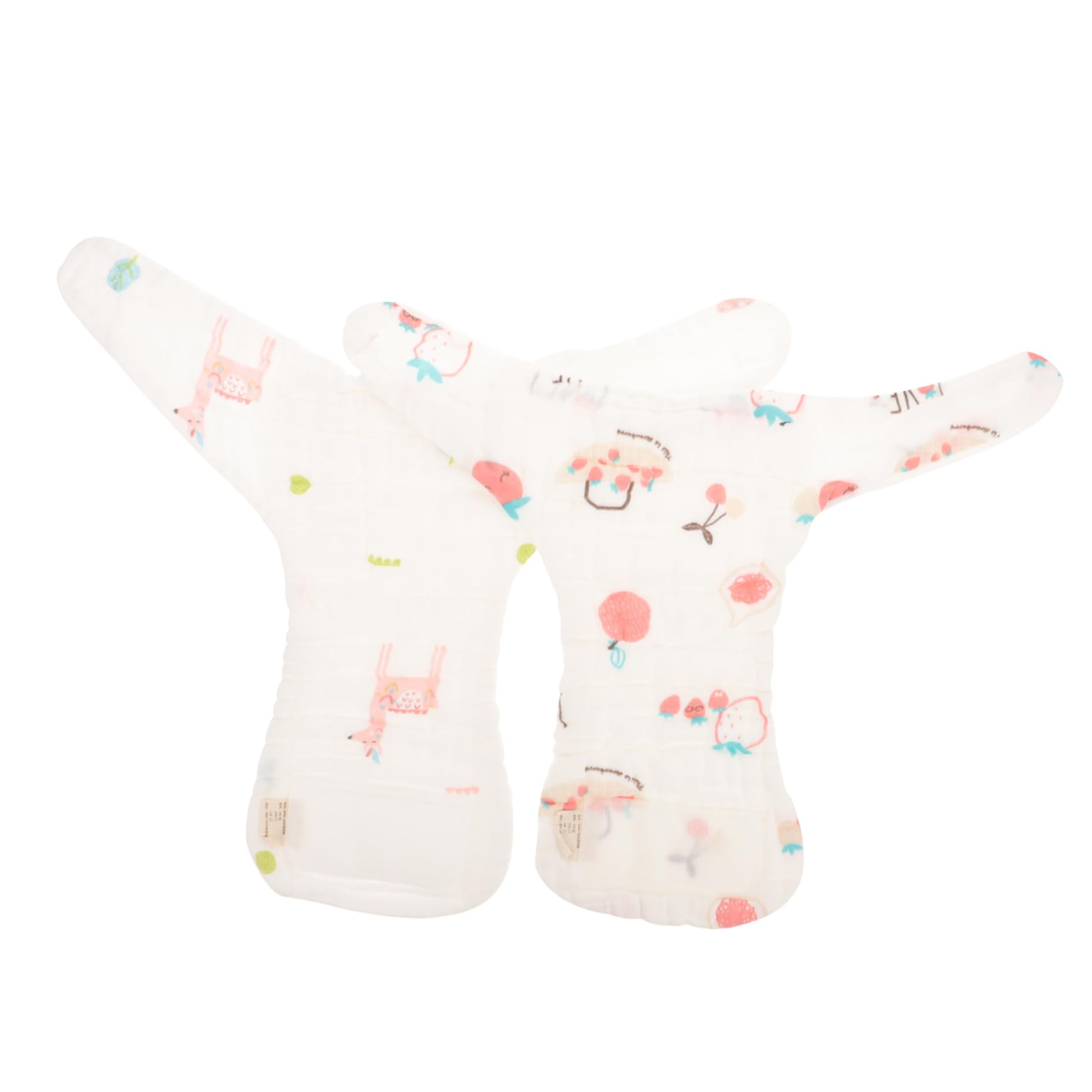 IWOWHERO Soft Cotton Newborn Diapers 2 Pack Reusable Washable Breathable Ideal for Little Girls Random Style