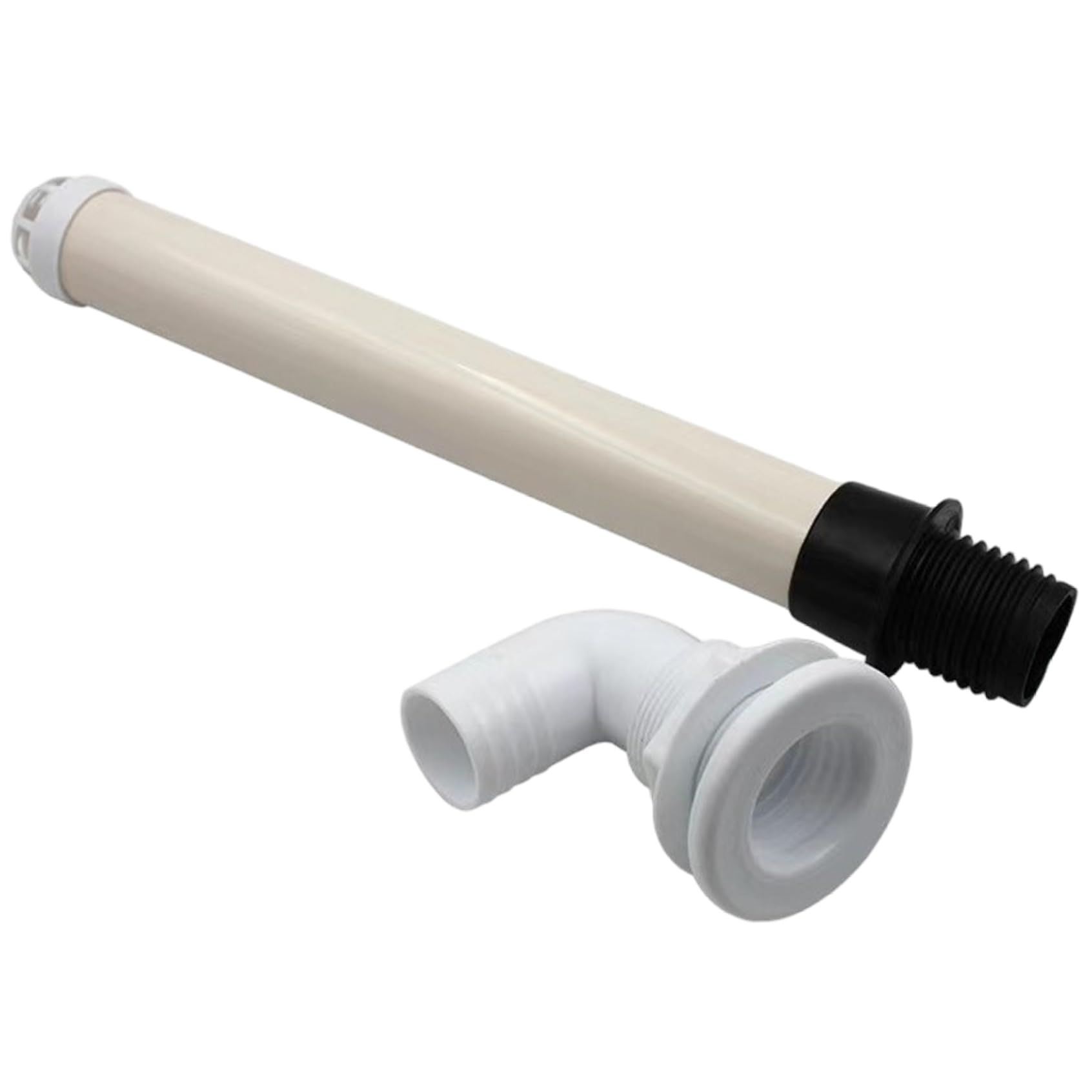 Tubo di drenaggio per troppopieno Livewell, Tubo di drenaggio per pozzo Vivo da 17, 7 Pollici a 90 Gradi Adatto a Tutti Gli scafi 1-1/2 Thru | Hardware di Coperta