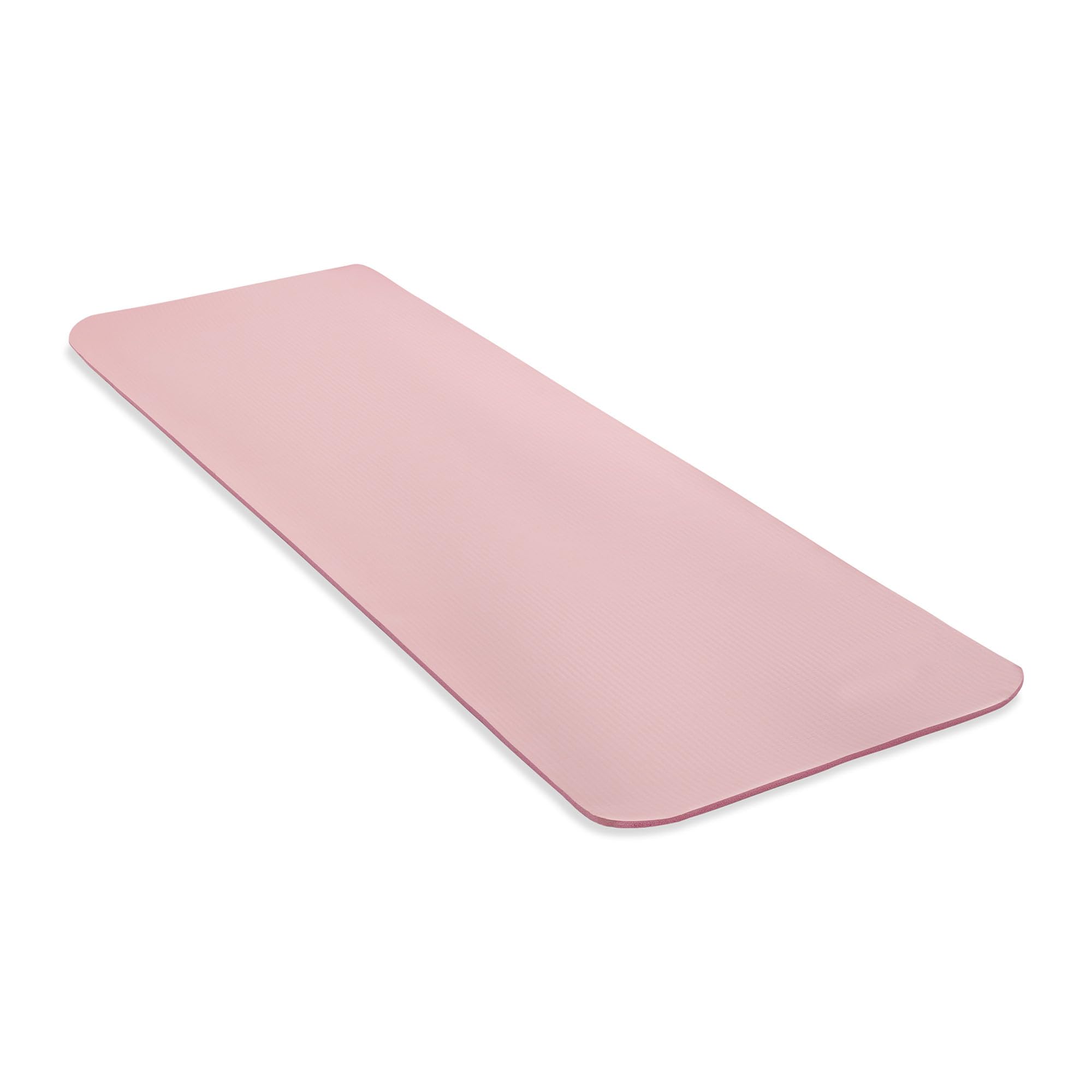 HyperMotion Mata do Ćwiczeń Fitness i Jogi NBR 183x61x0,8 cm Różowa, Antypoślizgowa, 8 mm, z Paskiem do Ćwiczeń i Przenoszenia, do Jogi, Pilatesu i Stretchingu