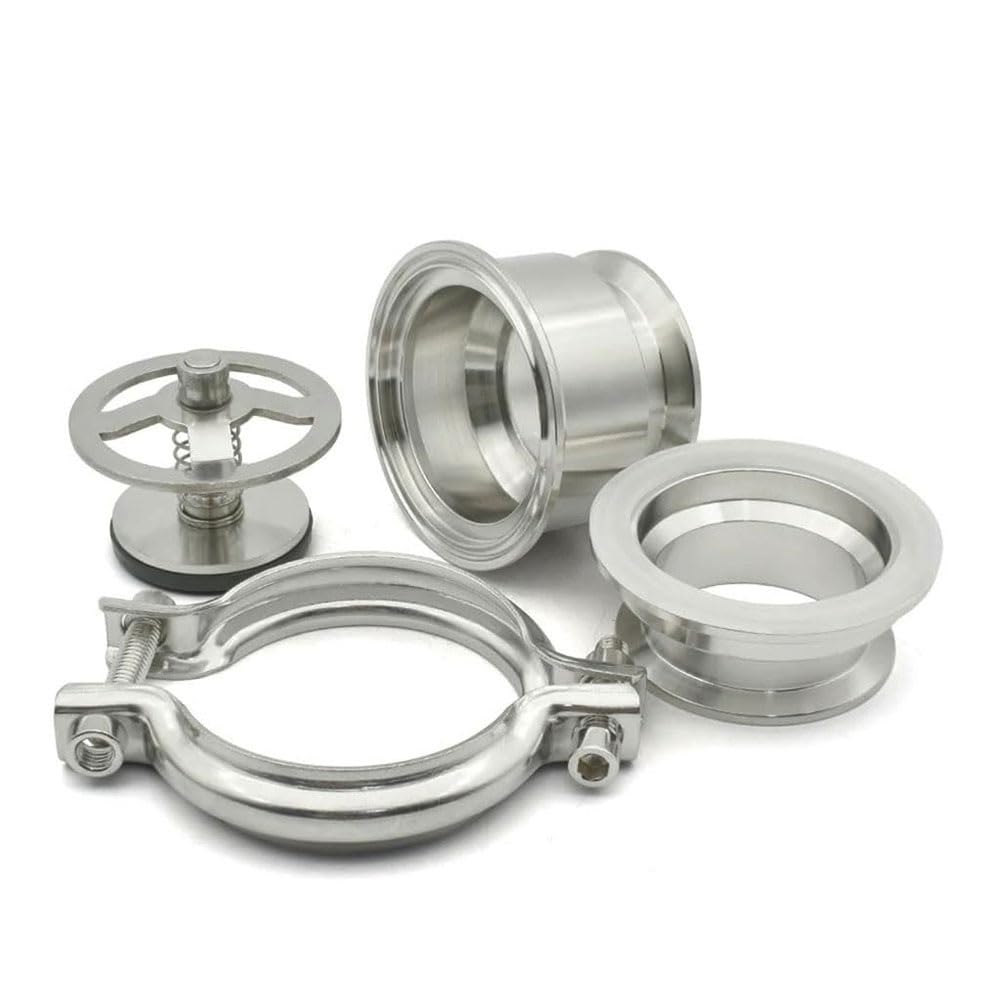 Zawór zwrotny, trzy klipsy klasy sanitarnej, przepływ jednokierunkowy, materiał SS304, rozmiar tulei 32 mm, idealny do zastosowań w zaopatrzeniu w wodę, trwały i niezawodny