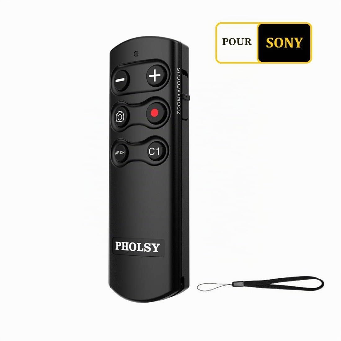 PHOLSY Caméra Télécommande sans Fil RMT-P1BT Bluetooth Compatible avec Sony | Compatible avec Sony a1, a7C, a6400, a6600, a6700, a7M3, a7M4, a7RM3, a7RM4, a7SM3, a9, a9M2, RX0M2, RX100M7, ZV-1, ZV-E10
