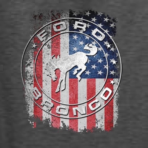 Wild Bobby US Flag Ford Bronco Cars and Trucks Front and Back Unisex Crewneck Sweatshirt2