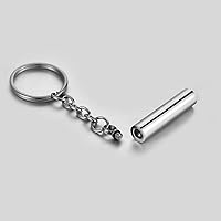 Vista 2 de Llavero para cenizas de mascotas, diseño de pata de perro, gato, cremación, joyería con colgante de urna conmemorativa, Cilindro 2