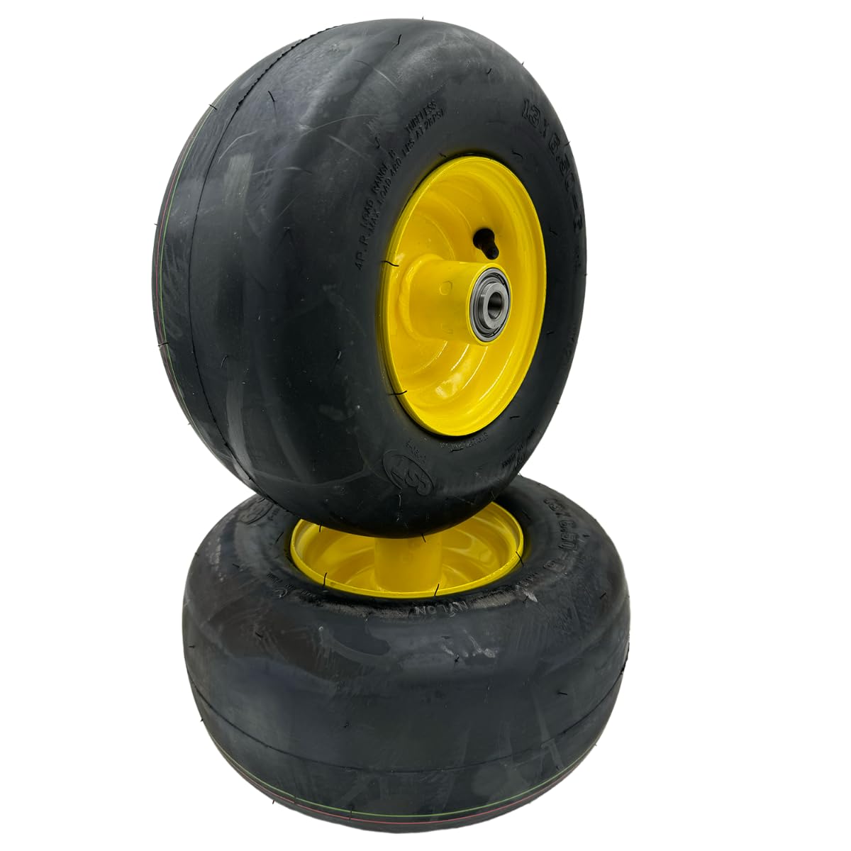 Amazon.com : Set of 2-13x6.50-6 Smooth Yellow Wheel - Compatible