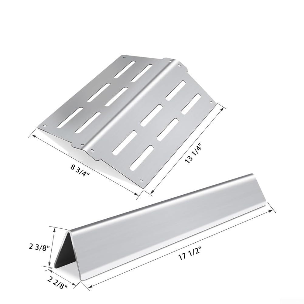 per weber per genesis serie 300 Parti di ricambio in acciaio inossidabile per barre aromatizzanti Scudi termici per griglie E-310 E-320 S-310 2011-2016