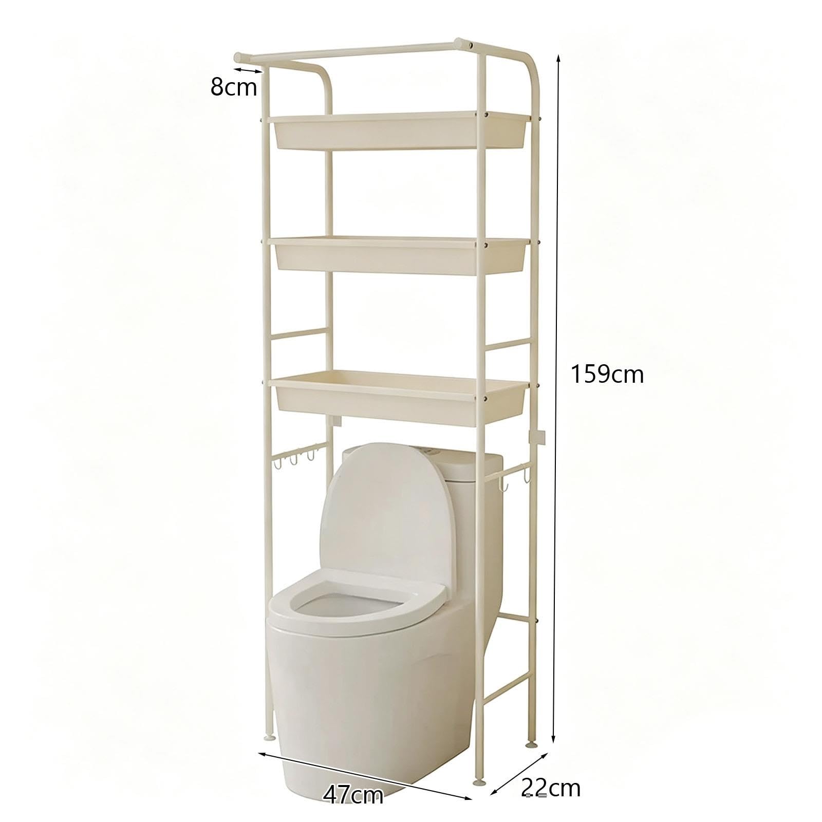 Mobile Lavatrice a 3 Livelli da Posizionare Sopra WC, Mensole for Bagno