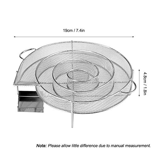 Fabricante de fumaça, Romacci Gerador de fumaça fria em aço inoxidável Caixa para fumar a frio Malha