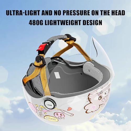 Casco para ciclomotor para niños con visera solar y protección homologada ECE 22.06 5