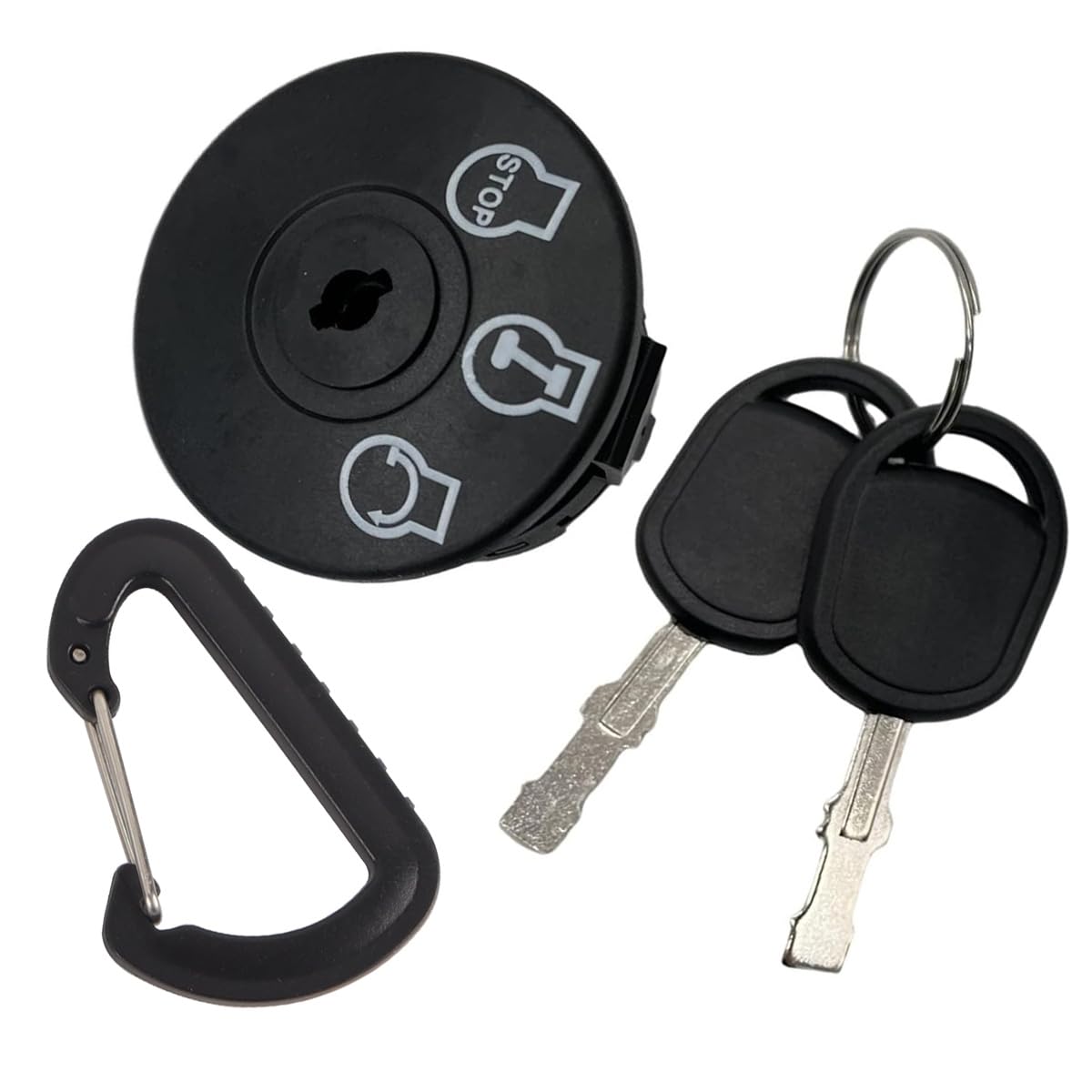 Riven Interruttore di accensione a 3 posizioni con 2 chiavi, compatibile con trattore prato RZT50 Craftsman MTD Troy-Bilt, 925-04228 725-04228