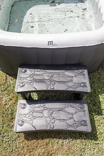 Escalera para piscina con 2 peldaños antideslizante GRE miniatura 4