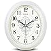 Produktbild Komo stille Nicht tickende Die 20 Zoll Continental modernen minimalistischen Mute personalisierte Kreative und stilvolle Wohnzimmer Schlafzimmer Garten große runde Wanduhr, Weiße Digitale Tastatur