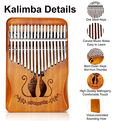Kalimba 17 Keys Thumb Piano, Portable Finger Piano, Songbook for Beginners, Tuning Hammer, Waterproof Protective Case… - Les Beatles, Paul McCartney, John Lennon, RIngo Starr, George Harrison Kalimba 17 Keys Thumb Piano, Portable Finger Piano, Songbook for Beginners, Tuning Hammer, Waterproof Protective Case… – Image 4