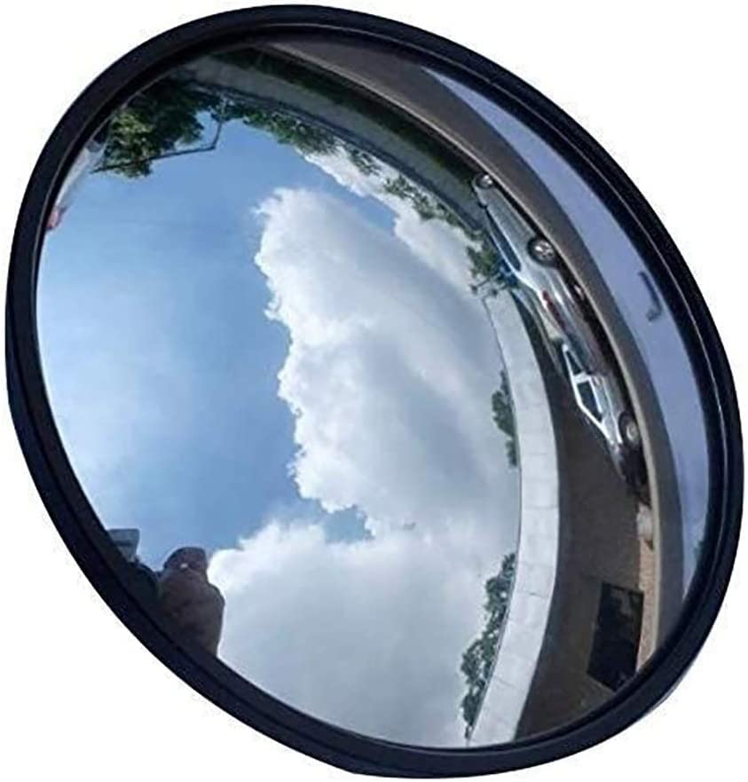CukUJH Traffic Wide-Angle Mirror, Safety Mirror, Circular Adjustable Back, Suitable for Indoor and Outdoor Use, Safety Monitor
