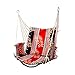 QIFFIY Sedia Sospesa Sedia Amaca Amaca appesa Corda Dondolo sede della Sedia Viaggio Camping Swing Amaca Letto for Indoor Garden Outdoor (Color : A)