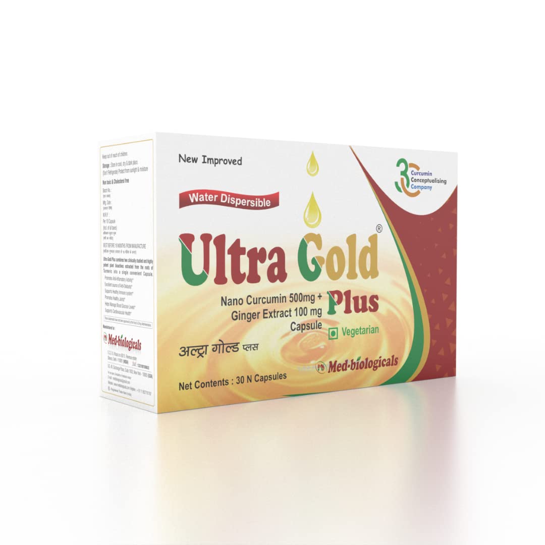 Ultra Gold Plus Capsules for Complete Diabetic Care | Controlling High Blood Sugar Levels | Preventing Diabetic Complications - 30 Capsules