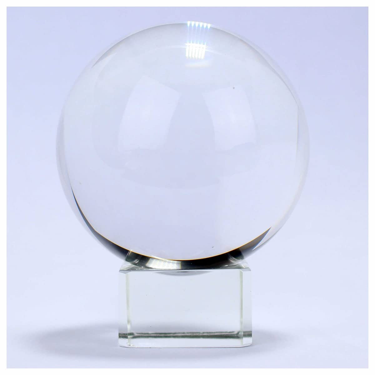 Cristal de meditación Natural 60/70/8 0 mm Bola de Cristal, Adecuada for la decoración del hogar Piedra de Cristal (Color : Crystal Base, Size : 80mm)