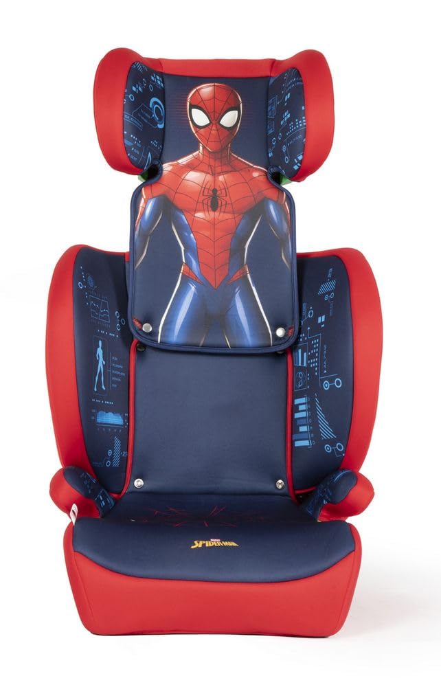 Tataway Marvel Spiderman i-Size, siège auto pour enfant 15-36 kg (3,5-12 ans), 100-150 cm, groupe 2/3, s'installe avec une ceinture à 3 points, rouge et bleu - 3