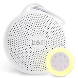 b&h Macchina portatile per il rumore bianco con luce notturna - Macchina del suono per bambini, altoparlante Bluetooth, 24 suoni lenitivi, luce 9 colori, timer, macchina del sonno ricaricabile per