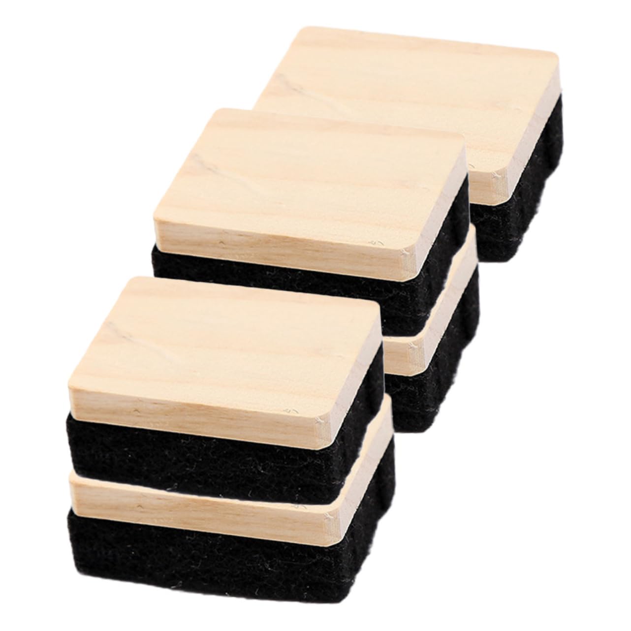 ARTIBETTER 3 Sätze Tafelradierer Holz Filz Multifunktional Für Kreidetafeln Einfach Zu Reinigen Platzsparend Langlebig Für Schule Und Büro 5 Stücke * 3