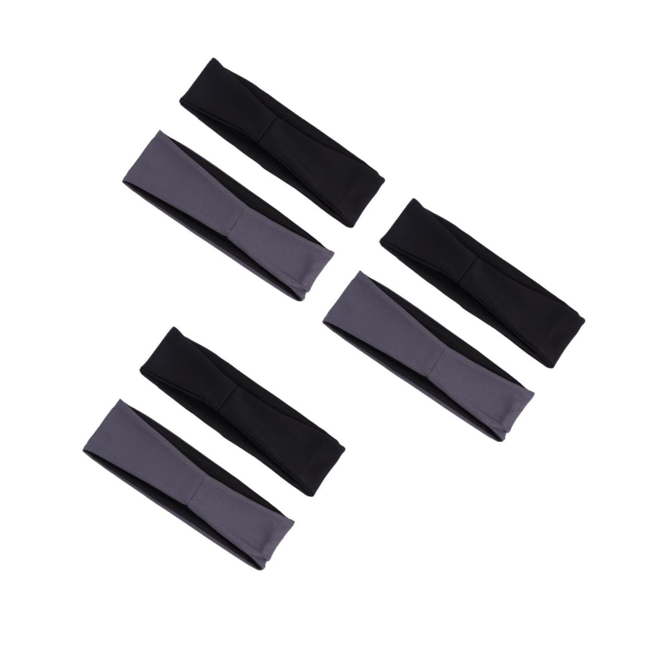 Toyvian Conjunto De Diademas Deportivas Elásticas Transpirables Accesorio Yoga Running Y Actividades Negro