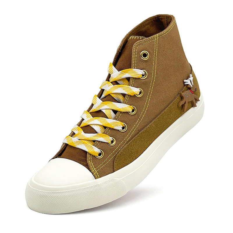 Canvas High Top Shoes for Women Men Fashion High Top Lace Up Sneakers Womens Mens Canvas Shoes Casual Tennis Walking Shoes Comfortable Breathable