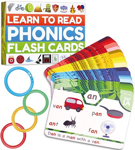 Phonics Flash Cards - Learn to Read in 20 Stages - Digraphs CVC B...