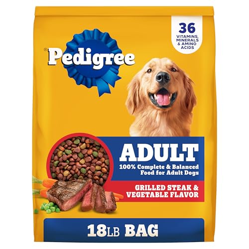 Pedigree Complete Nutrition Adult Dry Dog Food, Grilled Steak &...