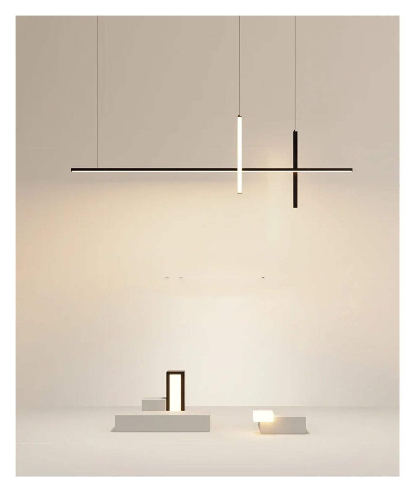 Lampada a Sospensione LED Minimalista - Apparecchio Moderno per Sala da Pranzo o Bar, Design Lucido e Lussuoso, Perfetto per l'arredamento e l'atmosfera della casa, un'elegante Alternativa a