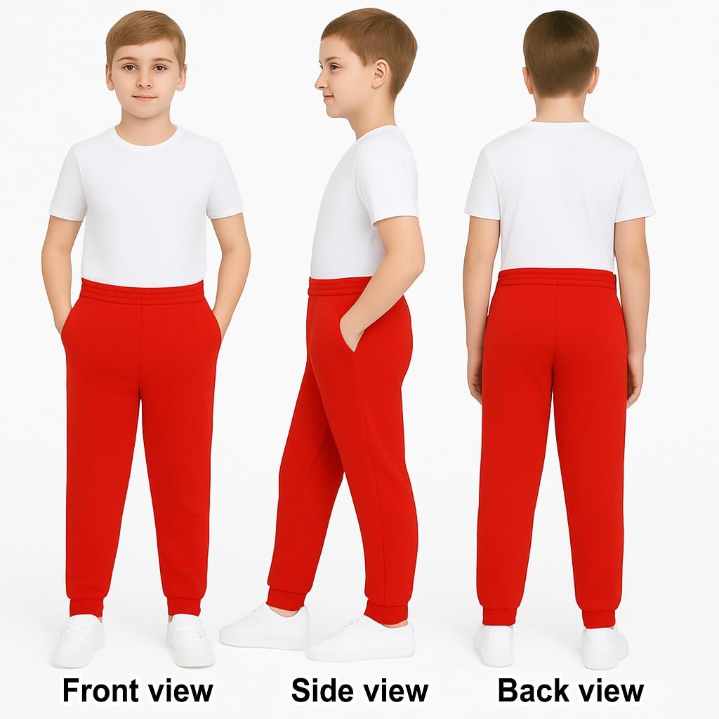 KHIM Pantalones deportivos unisex para niños y niñas
