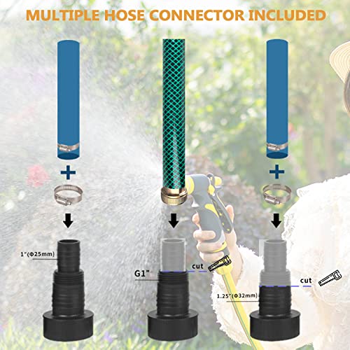 Image of Trupow 110V 1 /2HP 2200GPH Submersible Utility Electric Sewage Drain Flood Clean /Dirty Water Transfer Sump Pump with Built in Automatic ON /OFF Switch