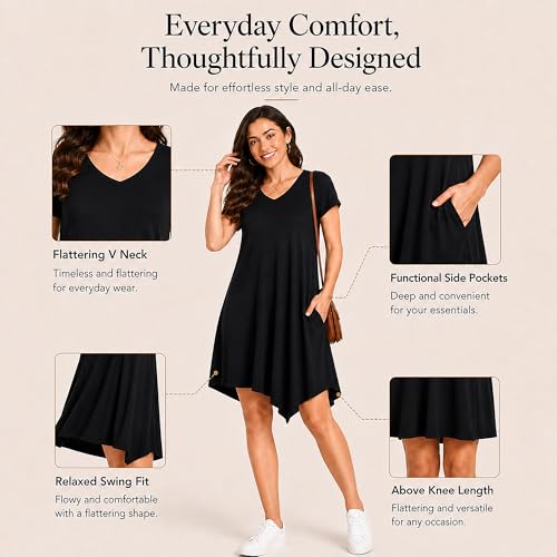 Image of Miss Lavish London Sleeveless Dresses for Women -Casual Summer Dresses with Pockets, Women's Fashion Midi Dress