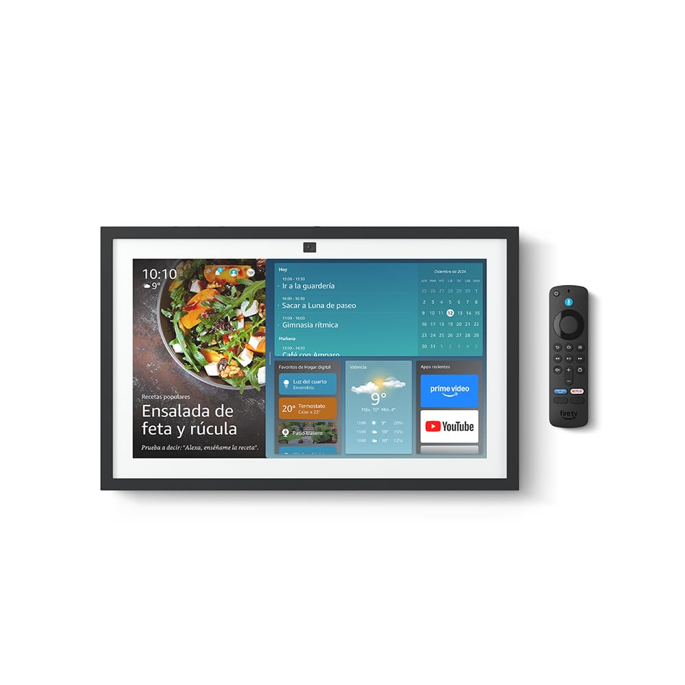 Amazon Echo Show 15 | Pantalla inteligente Full HD de 15,6", con Alexa, Fire TV integrado y mando por voz Alexa