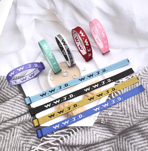 9-27Pcs W.W.J.D. Webbing Bracelets What Wound Jesus Do Bracelets Inspirational Christian Bracelets for Women Men Adjustable Religious Woven WWJD Wristbands for Fundraisers3