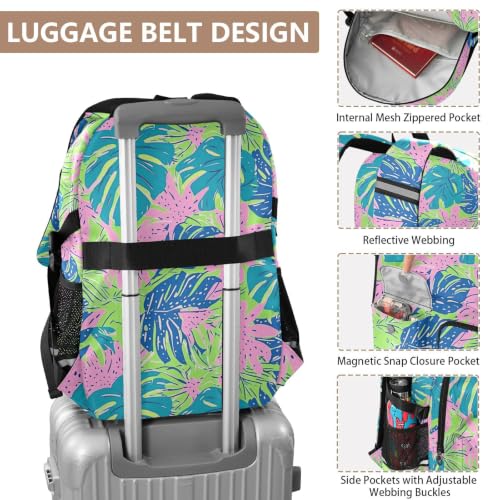 Mochilas para laptop que protegen tus libros escolares con diseño de hojas 4
