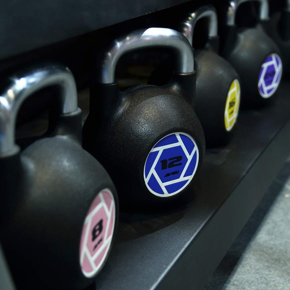 Kettlebell HUAHUA Fusioni Fitness Acciaio, Livello Professionale Concorso Kettlebells, 8kg, 10kg, 12kg, 14kg, 16kg, 18kg, 20kg, 24kg, 28kg (Size : 8kg)