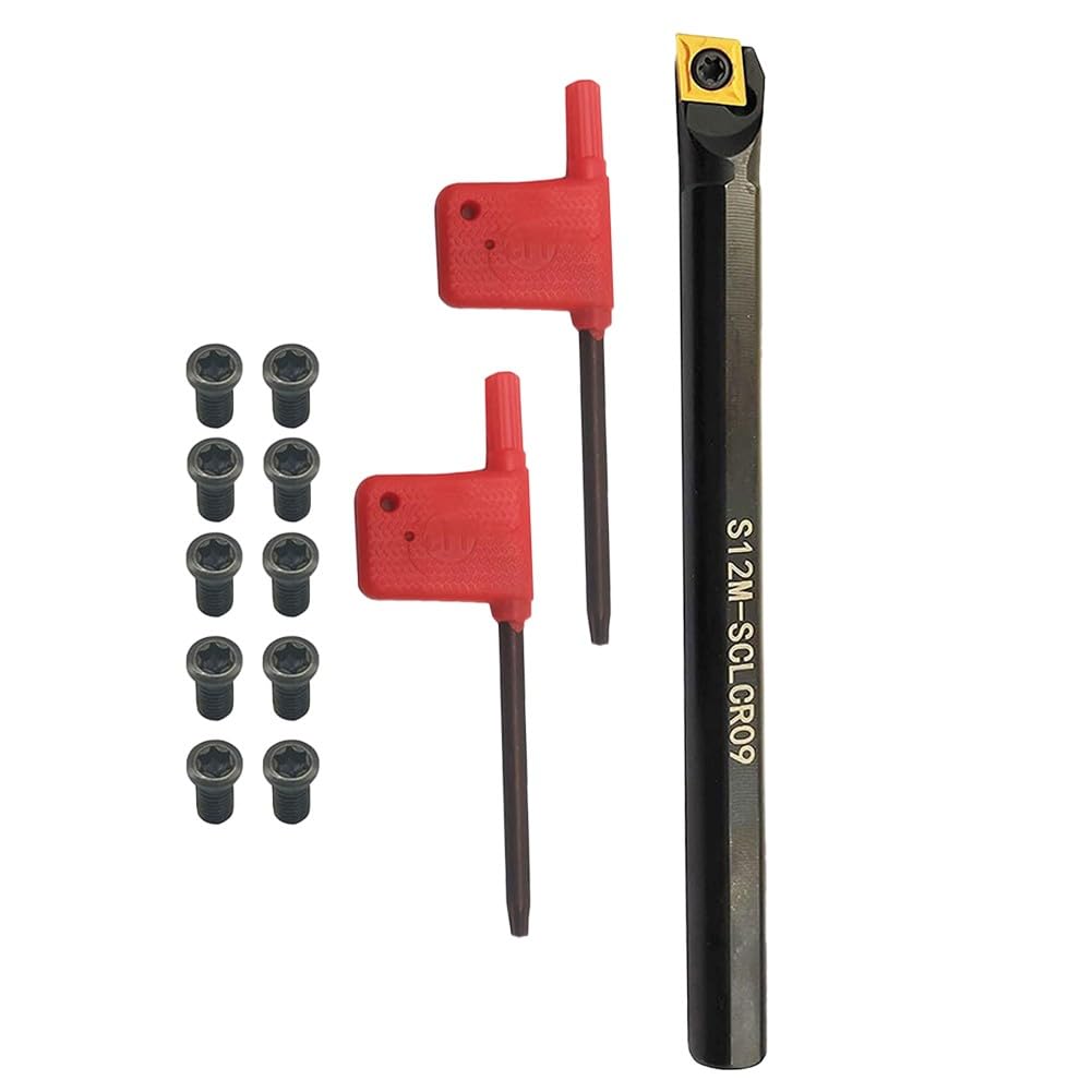 Drehwerkzeughalter für Mini-Bohrstangen-Set für CCMT09T304 Einsätze, 1,27 cm Schaft S12M-SCLCR09 für Stahl