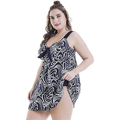Divgdovg Conjunto Bikini Mujer Dos Piezas Estampado Falda Verano Cover